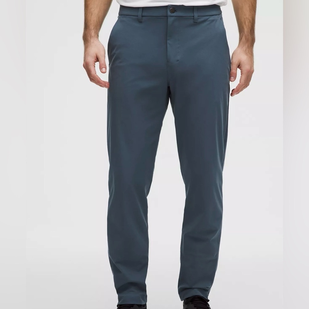 lululemon athletica Men's Slim Chinos in Slate Blue
